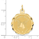 Load image into Gallery viewer, 14K Yellow Gold Wedding Bells Charm Pendant