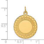 Load image into Gallery viewer, 14K Yellow Gold Happy Anniversary Charm Pendant