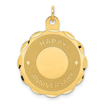 Load image into Gallery viewer, 14K Yellow Gold Happy Anniversary Charm Pendant