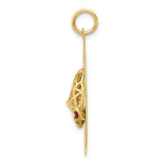 Load image into Gallery viewer, 14K Yellow Gold Happy Anniversary w/ Bells Charm Pendant