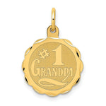Load image into Gallery viewer, 14K Yellow Gold #1 Grandpa Disc Charm Pendant