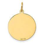 Load image into Gallery viewer, 14K Yellow Gold #1 Dad Charm Pendant