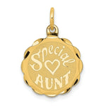 Load image into Gallery viewer, 14K Yellow Gold Special Aunt Charm Pendant
