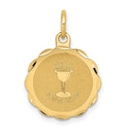 Load image into Gallery viewer, 14K Yellow Gold Holy Communion Disc Charm