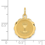 Load image into Gallery viewer, 14K Yellow Gold Holy Communion Disc Charm