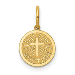 Load image into Gallery viewer, 14K Yellow Gold Small Baptism Charm Pendant