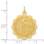 Load image into Gallery viewer, 14K Yellow Gold Happy Birthday Charm Pendant