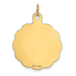 Load image into Gallery viewer, 14K Yellow Gold Happy Birthday Disc Pendant