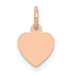 Load image into Gallery viewer, 14K Rose Gold Heart Disc Charm Pendant Pendant