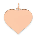 Load image into Gallery viewer, 14K Rose Gold Heart Disc Charm Pendant Pendant