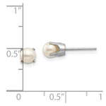 Load image into Gallery viewer, 14K White Gold 5mm Freshwater Cultured Pearl Stud Earrings