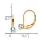 Load image into Gallery viewer, 14K Aquamarine Earrings - March