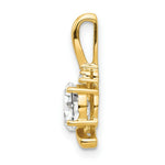 Load image into Gallery viewer, 14K Yellow Gold Diamond & 0.56-Carat Oval White Topaz Pendant