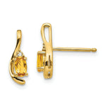 Load image into Gallery viewer, 14K Diamond & Citrine Earrings