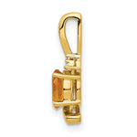 Load image into Gallery viewer, 14K Yellow Gold Diamond & 0.35-Carat Oval Citrine Pendant