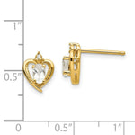 Load image into Gallery viewer, 14K Yellow Gold Diamond & White Topaz Earrings