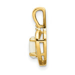 Load image into Gallery viewer, 14K Yellow Gold Diamond & 0.28-Carat Oval Opal Pendant