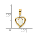 Load image into Gallery viewer, 14K Yellow Gold Diamond & 0.28-Carat Oval Opal Pendant