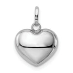 Load image into Gallery viewer, 14K White Gold Puffed Heart Pendant