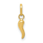 Load image into Gallery viewer, 14K Yellow Gold Italian Horn Charm