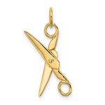 Load image into Gallery viewer, 14K Yellow Gold Moveable Scissors Charm