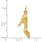 Load image into Gallery viewer, 14K Yellow Gold High Heel Shoe Charm