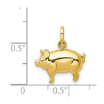 Load image into Gallery viewer, 14K Yellow Gold Pig Charm