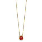 Load image into Gallery viewer, 14K Yellow Gold Enameled Ladybug Necklace Length 16'' inches