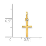 Load image into Gallery viewer, 14K Yellow Gold Small Cross Charm
