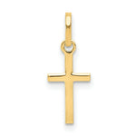 Load image into Gallery viewer, 14K Yellow Gold Small Cross Charm