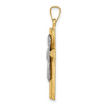 Load image into Gallery viewer, 14K Yellow Gold Angel & Cross Pendant