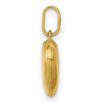 Load image into Gallery viewer, 14K Yellow Gold Puffed Heart Charm 15mm length