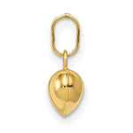 Load image into Gallery viewer, 14K Yellow Gold Puffed Heart Charm 12mm length