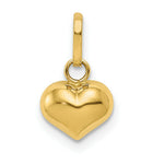Load image into Gallery viewer, 14K Yellow Gold Puffed Heart Charm 12mm length