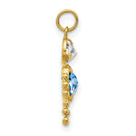 Load image into Gallery viewer, 14K Yellow Gold March Boy Birthstone Charm Birthstone Charm Pendant