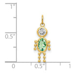 Load image into Gallery viewer, 14K Yellow Gold August Boy Birthstone Charm Birthstone Charm Pendant