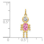 Load image into Gallery viewer, 14K Yellow Gold October Boy Birthstone Charm Birthstone Charm Pendant