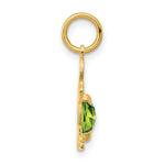 Load image into Gallery viewer, 14K Yellow Gold Boy 6x4 Oval Genuine Peridot-August Birthstone Charm Pendant