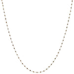 Load image into Gallery viewer, 14k White Gold Coffee Brown Diamond Briolette Necklace length: 20 inches