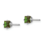 Load image into Gallery viewer, 14K White Gold Green Tourmaline Earrings 0.66-Carat tw