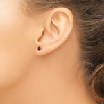 Load image into Gallery viewer, 14K White Gold Ruby Earrings 0.7-Carat tw