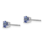 Load image into Gallery viewer, 14K White Gold Tanzanite Post Earrings 0.66-Carat tw