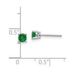 Load image into Gallery viewer, 14K White Gold Tsavorite Earrings 0.64-Carat tw