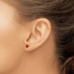 Load image into Gallery viewer, 14K Yellow Gold Ruby Post Earrings, 1.34-Carat Gemweight