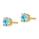 Load image into Gallery viewer, 14K Yellow Gold Aquamarine Earrings 1.5-Carat tw