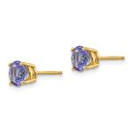 Load image into Gallery viewer, 14K Yellow Gold Tanzanite Post Earrings 1.8-Carat tw