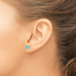 Load image into Gallery viewer, 14k White Gold Aquamarine Earrings, 1.5-Carat Gemweight