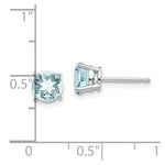 Load image into Gallery viewer, 14k White Gold Aquamarine Earrings, 1.5-Carat Gemweight