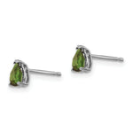Load image into Gallery viewer, 14k White Gold Green Tourmaline Earrings, 0.4-Carat Gemweight