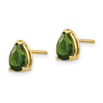 Load image into Gallery viewer, 14K Yellow Gold Green Tourmaline Earrings 1.36-Carat tw